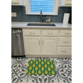 thumbnail image 3 of Carolines Treasures BB5145RUG Pineapples on Teal Machine Washable Memory Foam Mat, 3 of 4