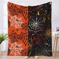 thumbnail image 3 of AZXY Halloween Blanket Spider Web Print Soft Halloween Blankets and Throws 39×59 Inches, Large Throw Halloween Decor, Halloween Decorations for Home Indoor Holiday Arrangement, 3 of 3