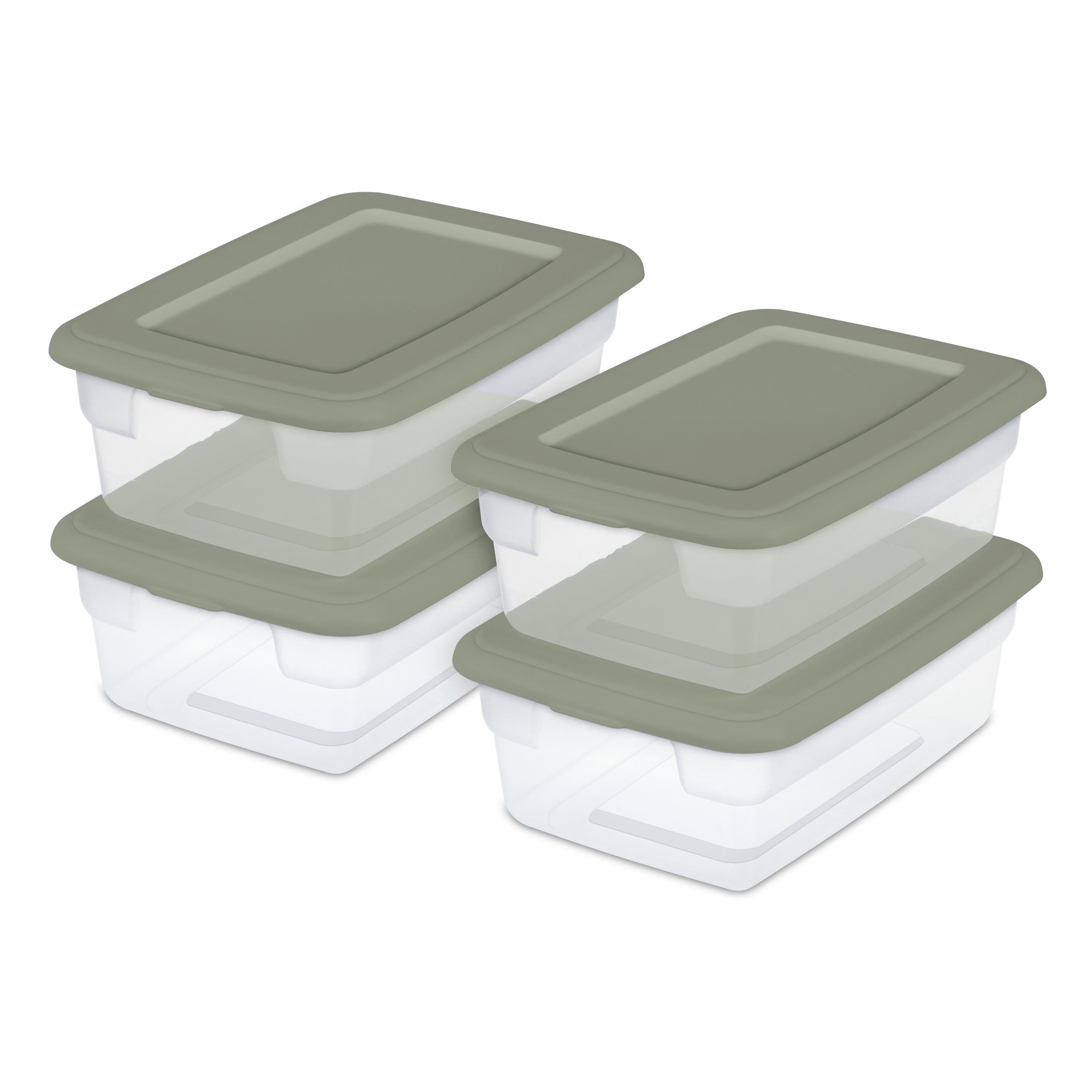 Sterilite Ensemble de (4) Boîtes 11.4 L – Vert STERILITE BOITE 4X11.4L