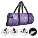 thumbnail image 3 of Balery Snowfall Sky White Purple Bolsa de Gimnasio para Mujeres y Hombres, Bolsa de Viaje Impermeable, Bolsa de Fin de Semana con Compartimento para Zapatos y Bolsillo Húmedo, 3 of 6