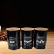 thumbnail image 4 of Contenedor para café, té y azúcar, recipiente para almacenar alimentos, tarro para harina, comedor Negro, 4 of 7