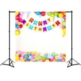 thumbnail image 1 of EREHome Polyester Fabric 5x7ft Newborn Photography Backdrops Colorful Balloons Kids Birthday Photo Background Studio Props, 1 of 2