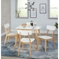 Free Shipping! Modern Dining Table, White/Natural - Walmart.com