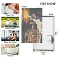 thumbnail image 6 of Yayeee 2 Pack Hand Towels for Bathroom 100% Cotton 16" x 28" Soft Absorbent Kitchen Towel, Colorful Skeleton with Cloud, 6 of 7