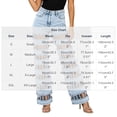 thumbnail image 3 of TFEOQRY Womens Denim Pants with Pockets High Waist Cutout Hollow out Straight Jeans for Club Party, 3 of 9