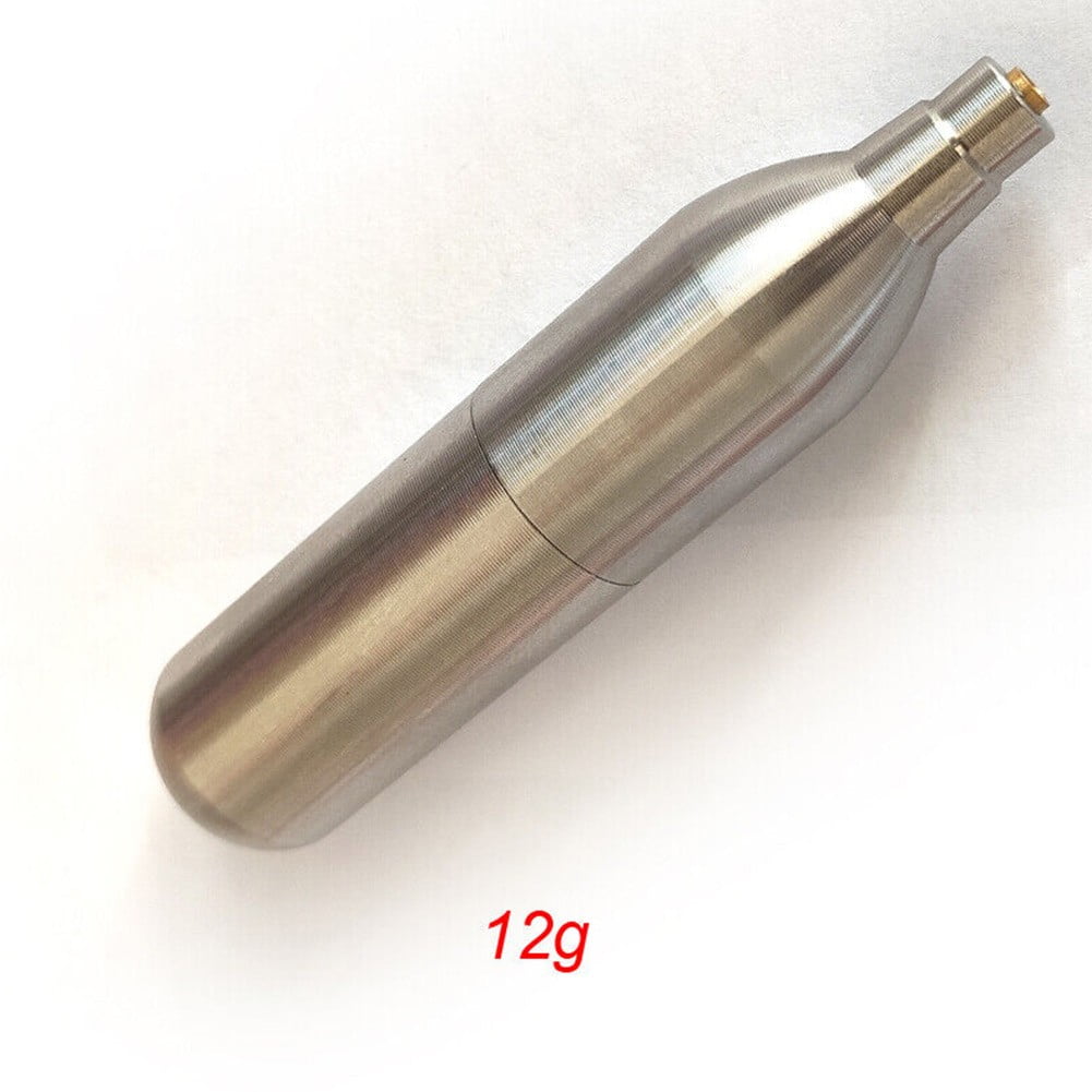 Stainless Steel Refillable 12g 8g Unthreaded Rechargeable CO2 Gun Cartridge  Gas
