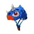 thumbnail image 2 of Casco de bicicleta para niños perfecl Ciclismo Ligero Portátil A la Moda Triceratops Azul, 2 of 8