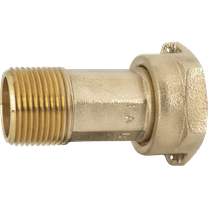 Legend Valve 3/4" T-4214NL No Lead MNPT x AWWA Meter Coupling in Brass - 313-124NL
