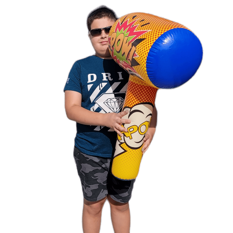 Huge Super Hero Kids Toy: Inflatable Bopper Hammer, Mullet (30
