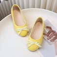 thumbnail image 4 of BOBOGOJP Girls Dress Shoes Flower Shoes Princess Mary Jane Shoes for Girls for Wedding, Party, Birthday (Toddler/Little Kid/Big Kid) Yellow for 8.5, 4 of 6
