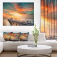 thumbnail image 1 of Pont en Bois sous Ciel Coloré Pont Mer, 1 of 3