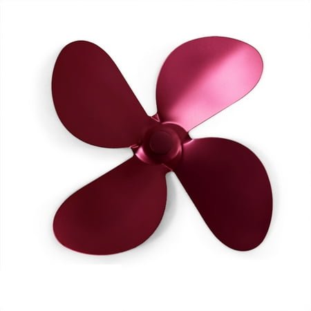 

3/4-Blades Stove Fans Blades Non-Electric Silent Operation Fireplace Fan Blades Heat-Resistant Fireplace & Stove Accessories
