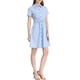 thumbnail image 5 of INSPIRE CHIC Vestido Mini de Cuello con Bolsillo y Cintura Elástica para Mujer en Azul Cielo, 5 of 8