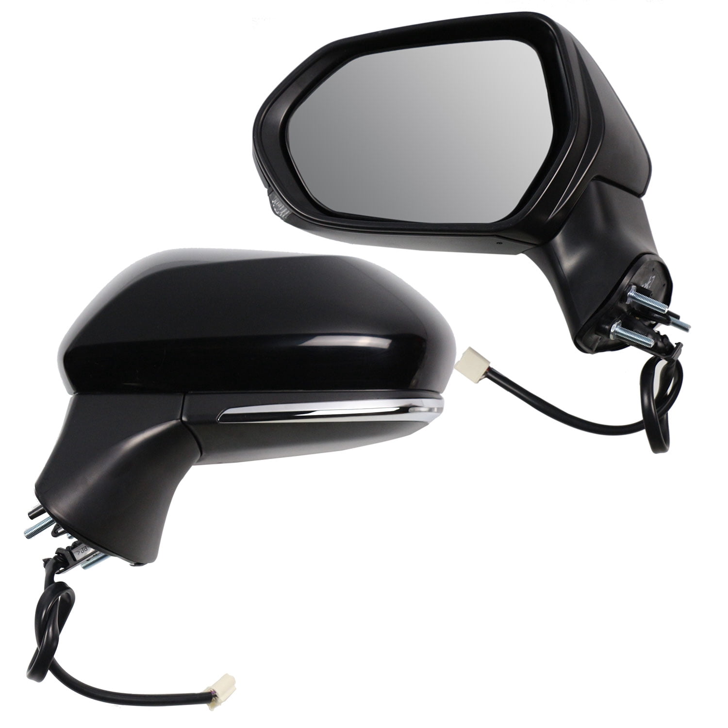 Left Driver Side Mirror for 2018-2024 Toyota Camry Power Heated Lamp Door Mirror for 2018 2019 2020 2021 2022 2023 2024 Toyota Camry Sedan Accessory, Black