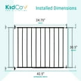 thumbnail image 3 of KidCo G2001 Safeway Top of Stairs Quick Release Hardware Mount Baby Gate, Black, 3 of 6