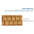 thumbnail image 4 of Keyboard Mouse Combo, 1200DPI Mouse Bamboo Wood Material Plug And Play, Computer Keyboard with USB Receiver for WIN 7 8 10 XP, 4 of 8