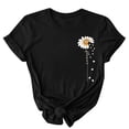 thumbnail image 4 of EQWLJWE Femmes Tops Casual Plus, Summer Tops for Women 2024 Vacances à la Mode, Femmes 2024 Spring et Summer Mode Motif Imprimé Col Rond T-shirt Top/Shirt, 4 of 6