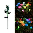 thumbnail image 1 of Achat Chaud! Lumières Solaires de Jardin - Lumières Solaires de Roses Belles et Réalistes, 7 Lumières Extérieures Changeant de Couleur pour la Décoration de Cour et de Jardin, 1 of 9