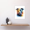 thumbnail image 4 of Staffordshire Bull Terrier Staffy Lovers Gift Watercolour Pet Portrait Painting Artwork Unframed Wall Art Print Poster Home Decor Premium, 4 of 5