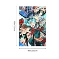 thumbnail image 3 of My Hero Academia Tapestry, Anime Wall Poster Art, Wall Tapestry For Bedroom Living Room Dorm Room, Wall Hanging For Festival Party Events Background Photography Backdrop, 60x40 Inch, 3 of 9