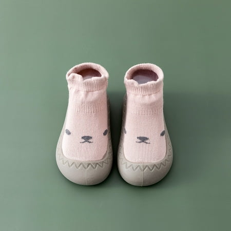 

Lilgiuy Toddler Baby Boys Girls Cute Cartoon Pattern Cotton Breathable Soft Non-slip Toddler Shoes Socks Fall for 2022 Spring Winter