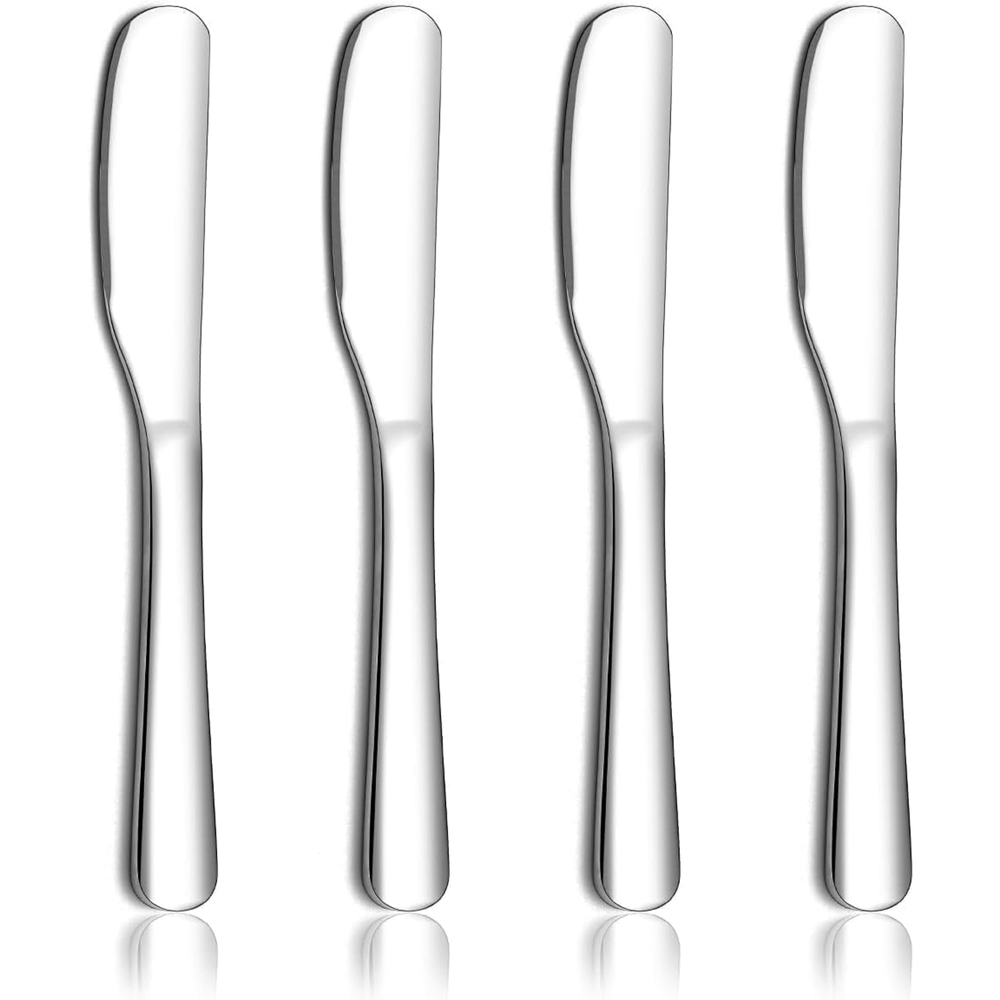 ReaNea Stainless Steel Butter Knife, Butter Spreader, Butter Knives, Butter Spreader Sandwich Cream Cheese Condiment Knives Set, Set of 4