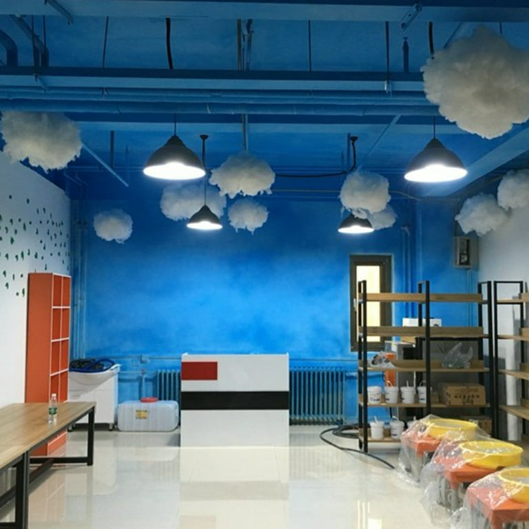 conditiclusy Artificial Cloud Props Hanging Decorations Imitation Cotton  Cloud Room Cloud Shape Decoration for Stage Wedding Party (100 x 60 x 60cm)