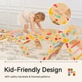 thumbnail image 6 of Pikler Triangle Set with Cushion, 8 in 1 Wooden Montessori Climbing Toys Indoor Playground Jungle Gym Playsets for Toddler, Baby, Kid,Rainbow, 6 of 8