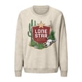 thumbnail image 1 of Lone Star Chandail en Molleton Ras du Cou pour Femmes Beer Texas Desert Mineral Wash-2xlarge, 1 of 1