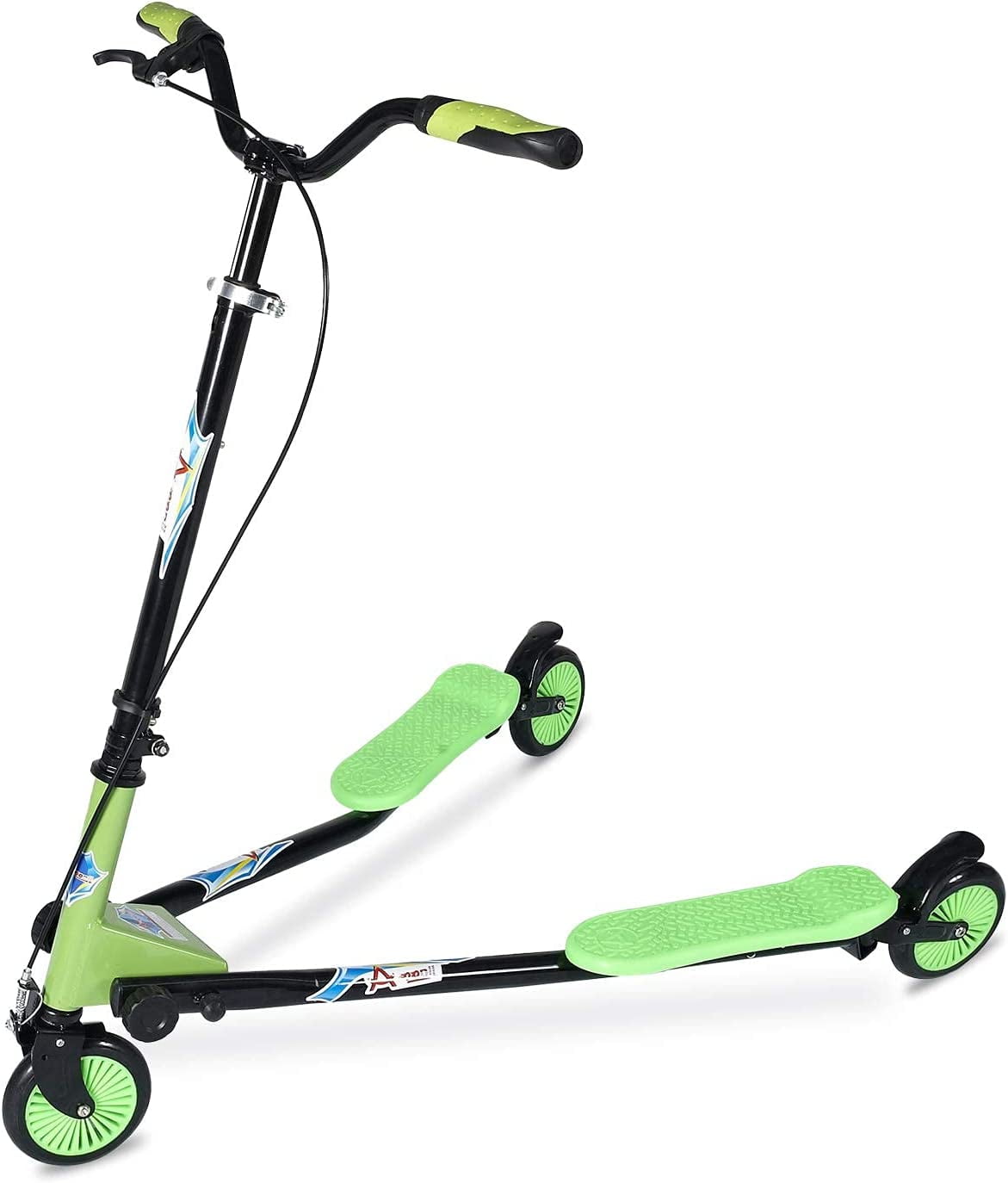 Swing Wiggle Scooter, 3 Wheels Drifting Scooter with Adjustable Height