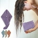 thumbnail image 1 of Toalla para el pelo con gorra de ducha de microfibra – terciopelo de secado rápido, denso y absorbente, cierre de botones, turbante suave para cabello largo y rizado, reduce el encrespamiento, 1 of 5
