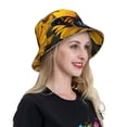 thumbnail image 5 of Kdxio Reflective Bucket Hat - Butterfly On Sunflower Print Bucket Hat for Men,Women, 5 of 6