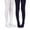 Navy/White, variant on Girls' Little Smooth Microfiber Tights 2 Pair Pack, White/White, 10-14 Years