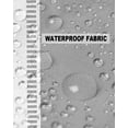 thumbnail image 5 of Pack of 2 Outdoor Pillow Covers, Grey White Stripes Minimalist Simple Pattern Waterproof Square Throw Pillowcase Cushion Decorative Pillow Covers for Couch Patio Tent, 24x24 in, 5 of 6