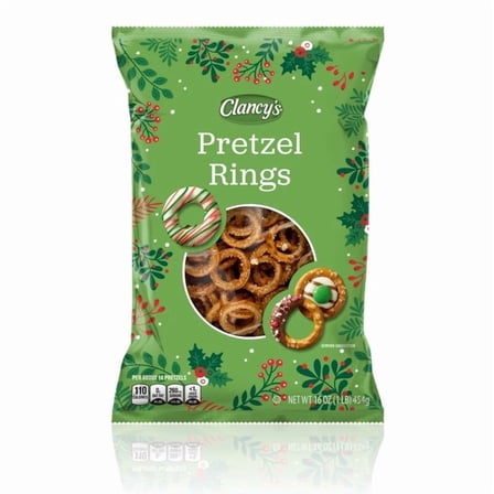 Clancy’s Pretzel Rings, 16 oz (1 Bag)