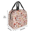 thumbnail image 4 of Lafuoo Christmas Gnomes Santa Claus Pattern Portable Aluminum Foil Thickened Insulation Lunch Bag, Waterproof Zipper Lunch Bag Suitable for Men and Women-One Size, 4 of 7