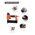 thumbnail image 2 of 2 In1 Air Nail Gun Furniture Brad Nailer Pneumatic Gun Wood Frame Stapler Pneumatic Tool Power Tools With 400pc Staples, 2 of 8