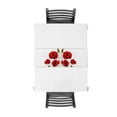 thumbnail image 4 of Red Poppy Flower Table Runner Party Wedding Champagne Decoration Table Runners Dining Room Restaurant Table Gadget, 4 of 5