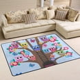 thumbnail image 2 of SKYSONIC Tree Full of Owls Lightweight Carpet Mats Area Soft Rugs Floor Mat Doormat Decoration for Rooms Entrance 36x24 inch, 2 of 6