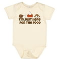 thumbnail image 3 of Inktastic I'm Just Here for the Food Boys or Girls Baby Bodysuit, 3 of 5