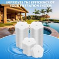 thumbnail image 5 of 40 piezas de esponja absorbente de aceite con forma de flor, esponja de espuma cremosa absorbente de aceite para usar en jacuzzis, spas y piscinas, 5 of 5