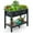 Black, variant on Gymax HIPS Raised Garden Bed Poly Wood Elevated Planter Box w/ Legs & Storage Shelf Coffee