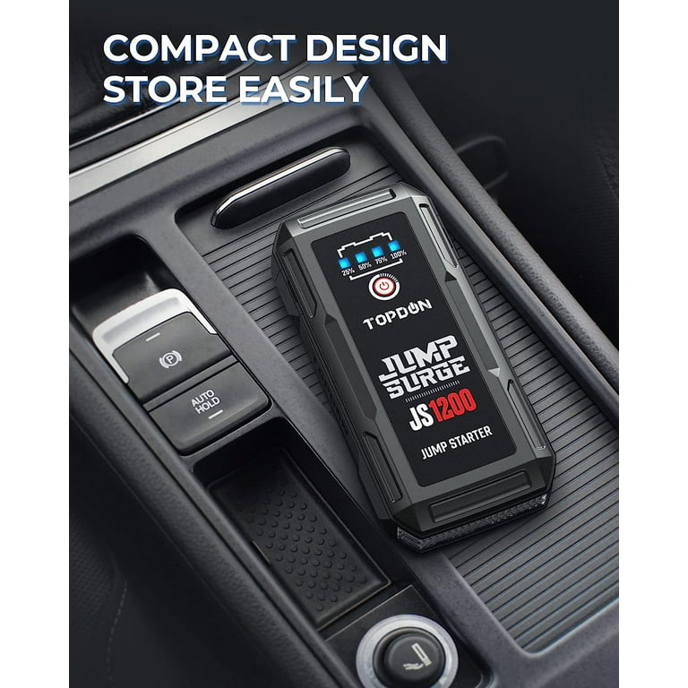 Topdon JUMPSURGE1200 Jump Starter Portable Car Battery Pack, 12V Lith