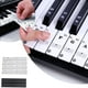 thumbnail image 2 of Pegatinas transparentes extraíbles para teclado de piano de 88 teclas, diseño de letras grandes para principiantes y niños que aprenden notas, 2 of 7