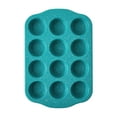thumbnail image 3 of (3 pack) The Pioneer Woman Teal Speckle Timeless 12-Cavity Nonstick Muffin Pan, 3 of 12