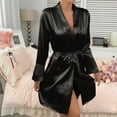 thumbnail image 6 of Bovxnpu Robes for Women, Silk Robes for Women Satin Bride Bridesmaid Wedding Party Robes Lightweight Sleepwear, 6 of 7
