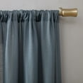 thumbnail image 4 of No. 918 Daniela 1-Piece Linen Blend Semi-Sheer Rod Pocket Curtain Panel, 54"x95", Denim Blue, 4 of 8