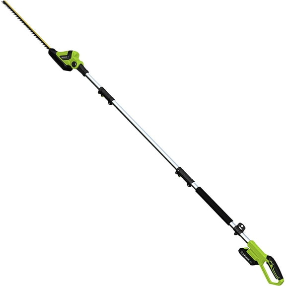 Earthwise LPHT12022 Volt 20-Inch Cordless Pole Hedge Trimmer, 20 inch, 2.0AH Battery & Fast Charger included