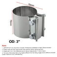 thumbnail image 5 of RANMEI 1Pc 304 Stainless Steel Butt Joint Band Muffler Exhaust Pipe Clamp Sleeve 2/2.25/2.5/2.75/3/4 Inch Exhaust Clamp, 5 of 9