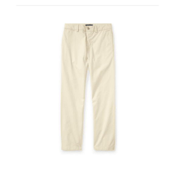 Polo Ralph Lauren Kids' Chino Flat Front Straight Leg Pants In Sa Basic Sand,18